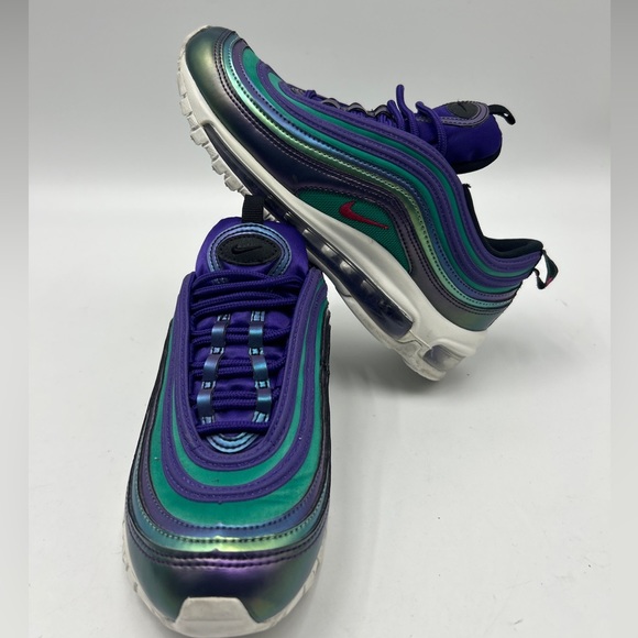 NIKE AIR MAX 97 SE (GS) YOUTH SIZE 5Y/WOMEN SIZE 6.5 ATHLETIC SHOES PURPLE PINK - Picture 1 of 11